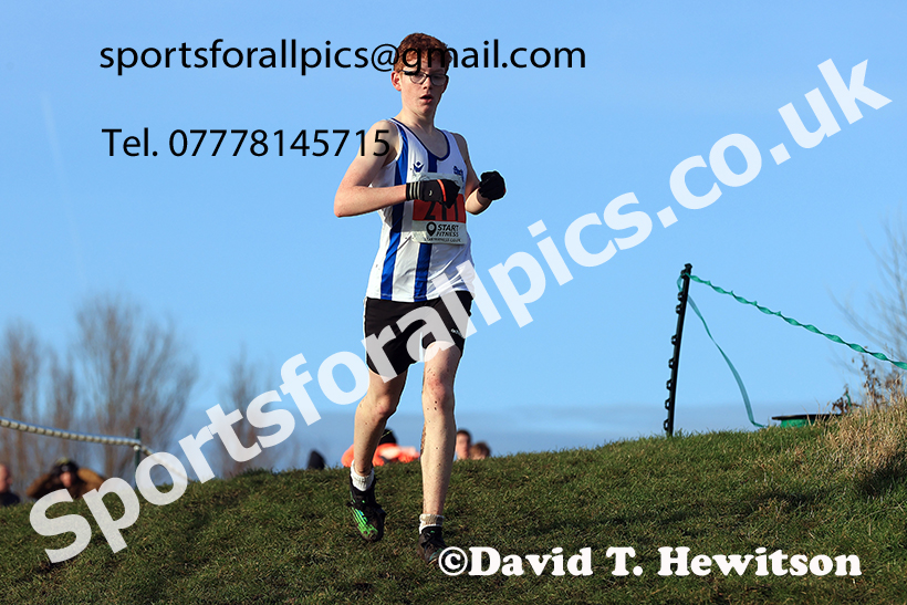 Boys under-15s 2024 NECAA Cross Country Champs., Temple Park, South Shields. Photo: David T. Hewitson/Sports for All Pics